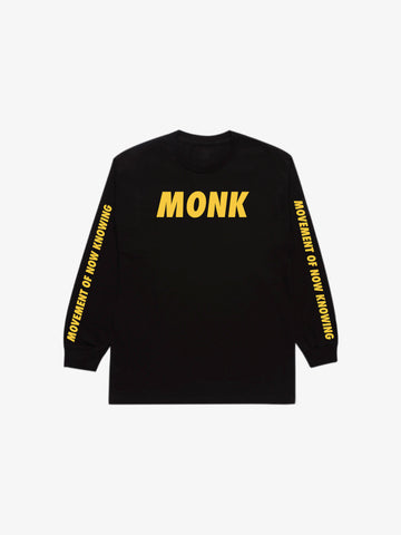 Black/Yellow MONK Long-Sleeve Shirt