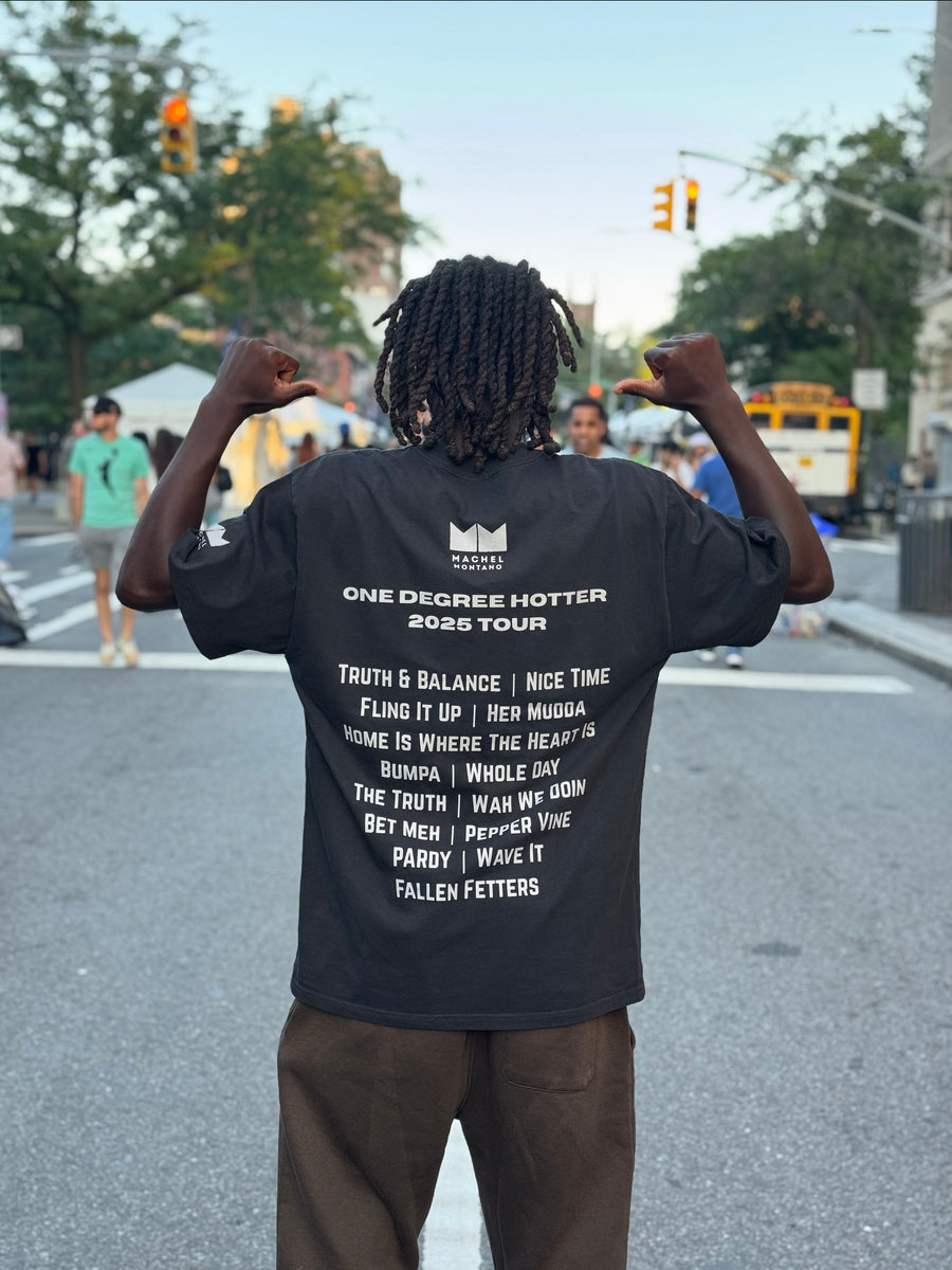 One Degree Hotter - Faded Black Tee