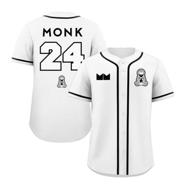 Monk Baseball Jersey - White