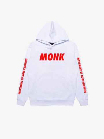 White/Red MONK Hoodie